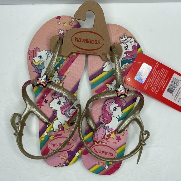 Havaianas Freedom My Little Pony Sandals Size 3/4Y NWT - Picture 4 of 9